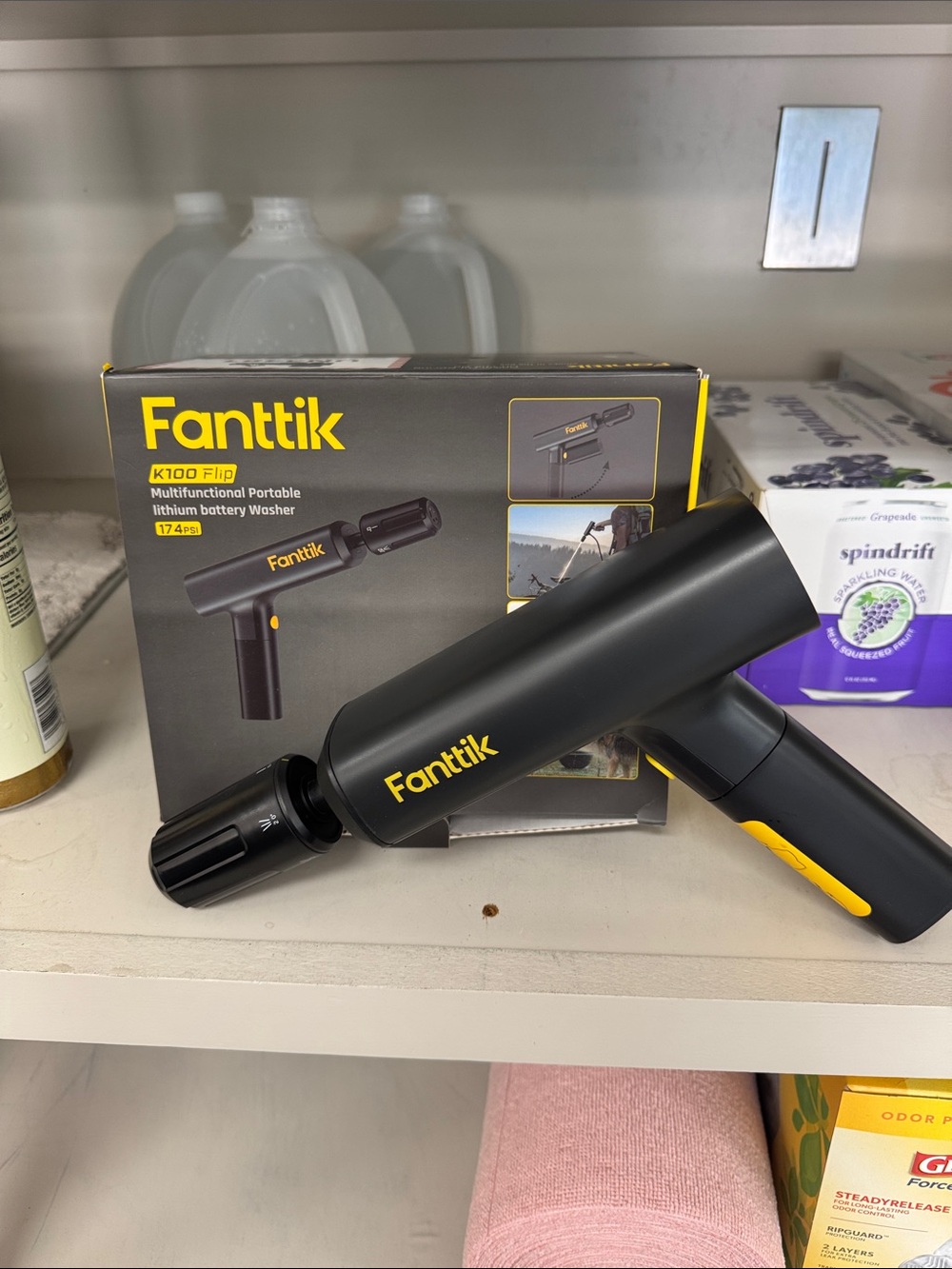 Fanttik K100 Flip Multifunctional Portable Washer - Black & Yellow NEW